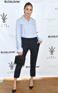 Olivia Culpo arrives at the Grove in LA for her panel at the International Style Institute 