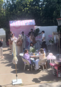 View of Hollywood Fashion Search booth at KCM Headliners