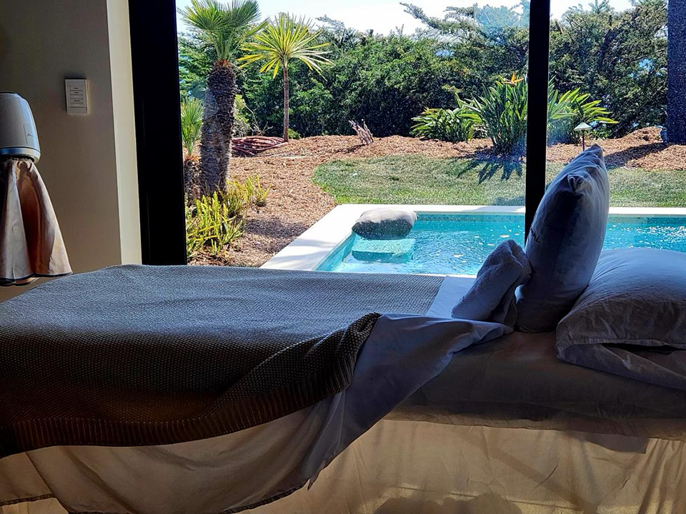 Scene from the bed at Dripology Wellness Day