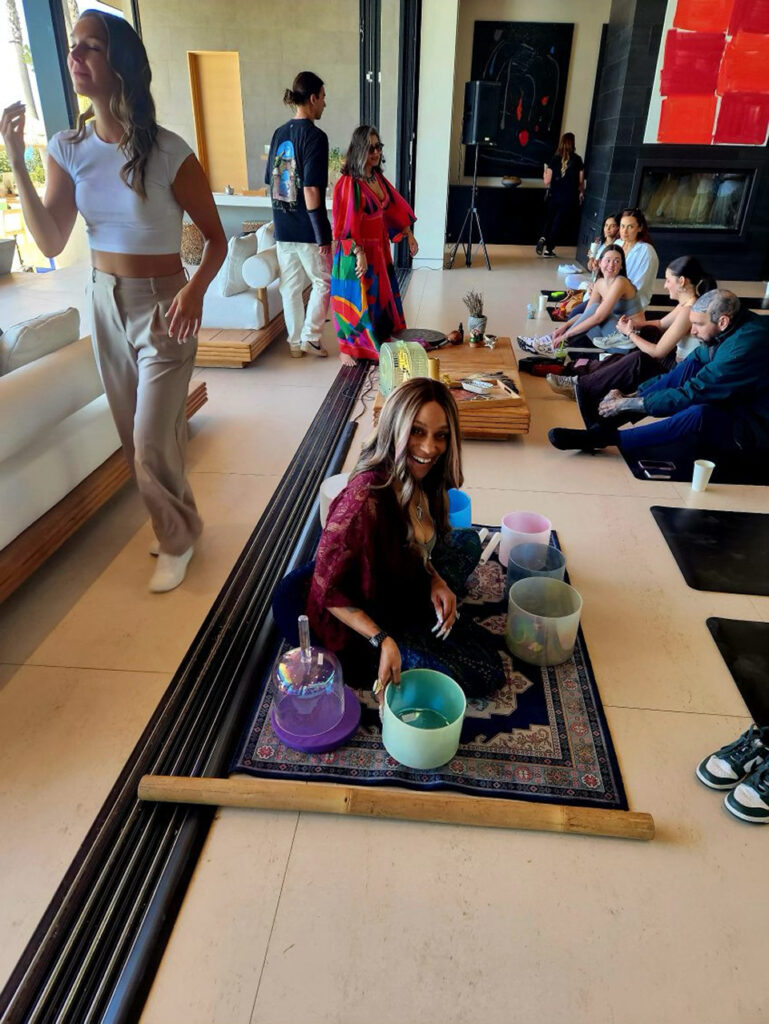 Group of people having a spa day at Dripology Wellness Day