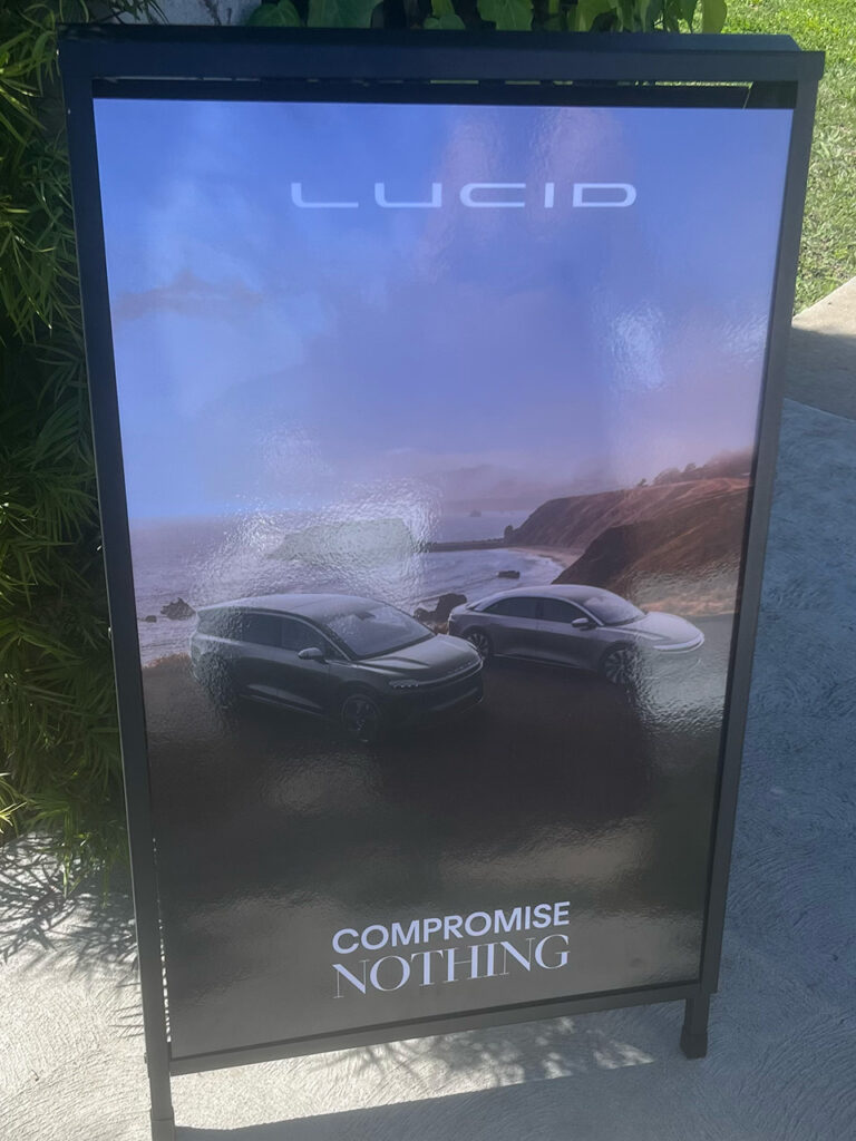 Lucid Compromise Nothing sign