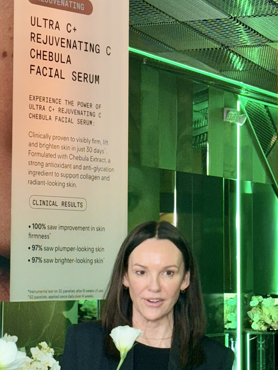 Influencer Tracey Beeby discussing Ultraceuticals