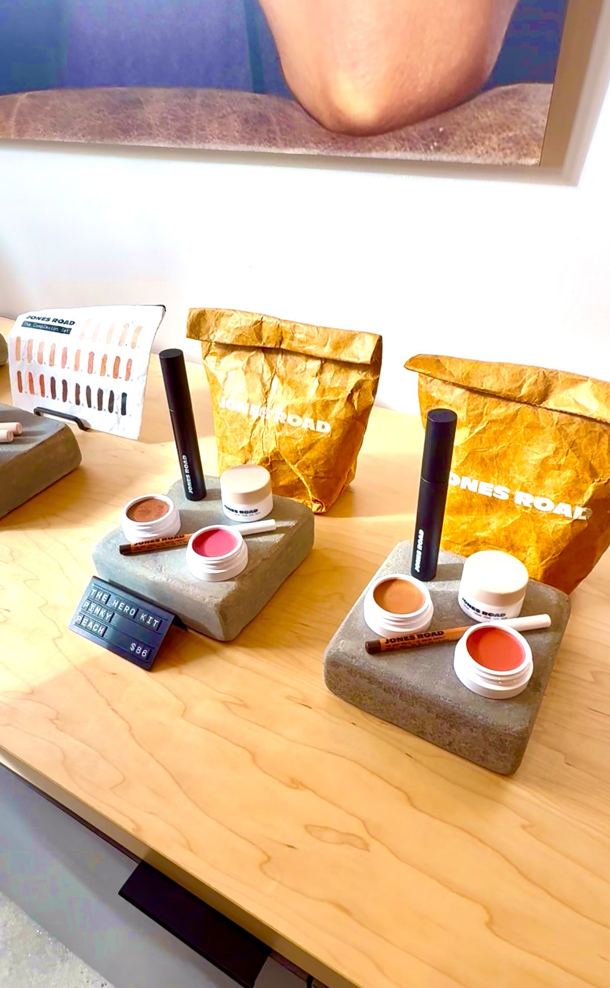Two packages of the Hero Kit Pinky Peach at Jones Road Santa Monica