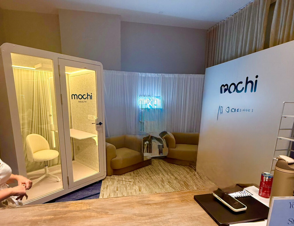 Mochi Health booth at MDW Soiree