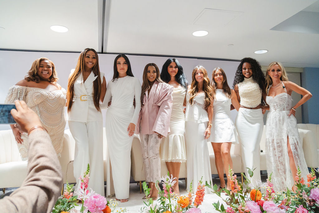 MDW Standing Panel of Nine Nine women standing after the panel at the Modern Day Wife Soiree
