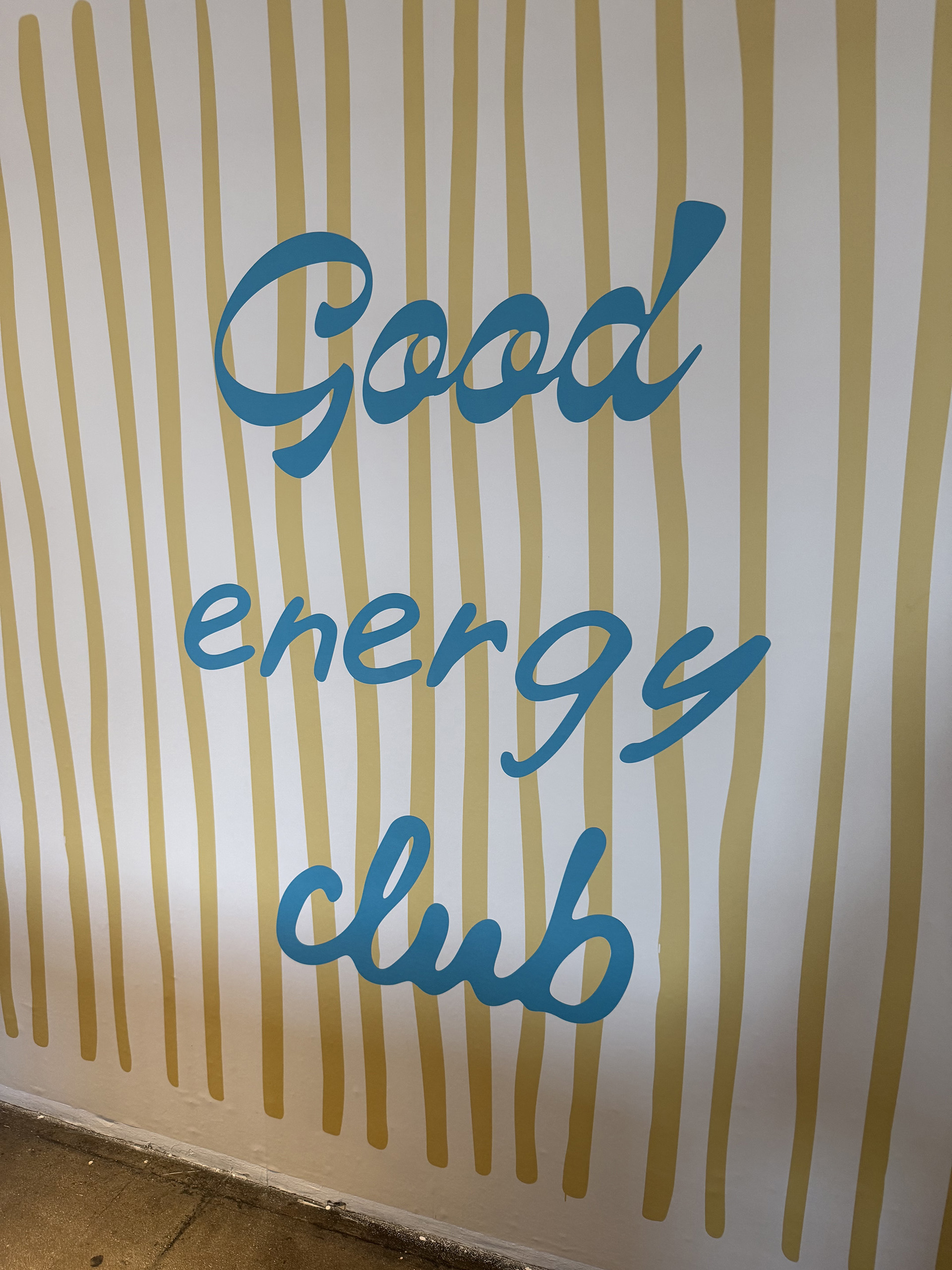 Good Energy Club Good Energy Club sign