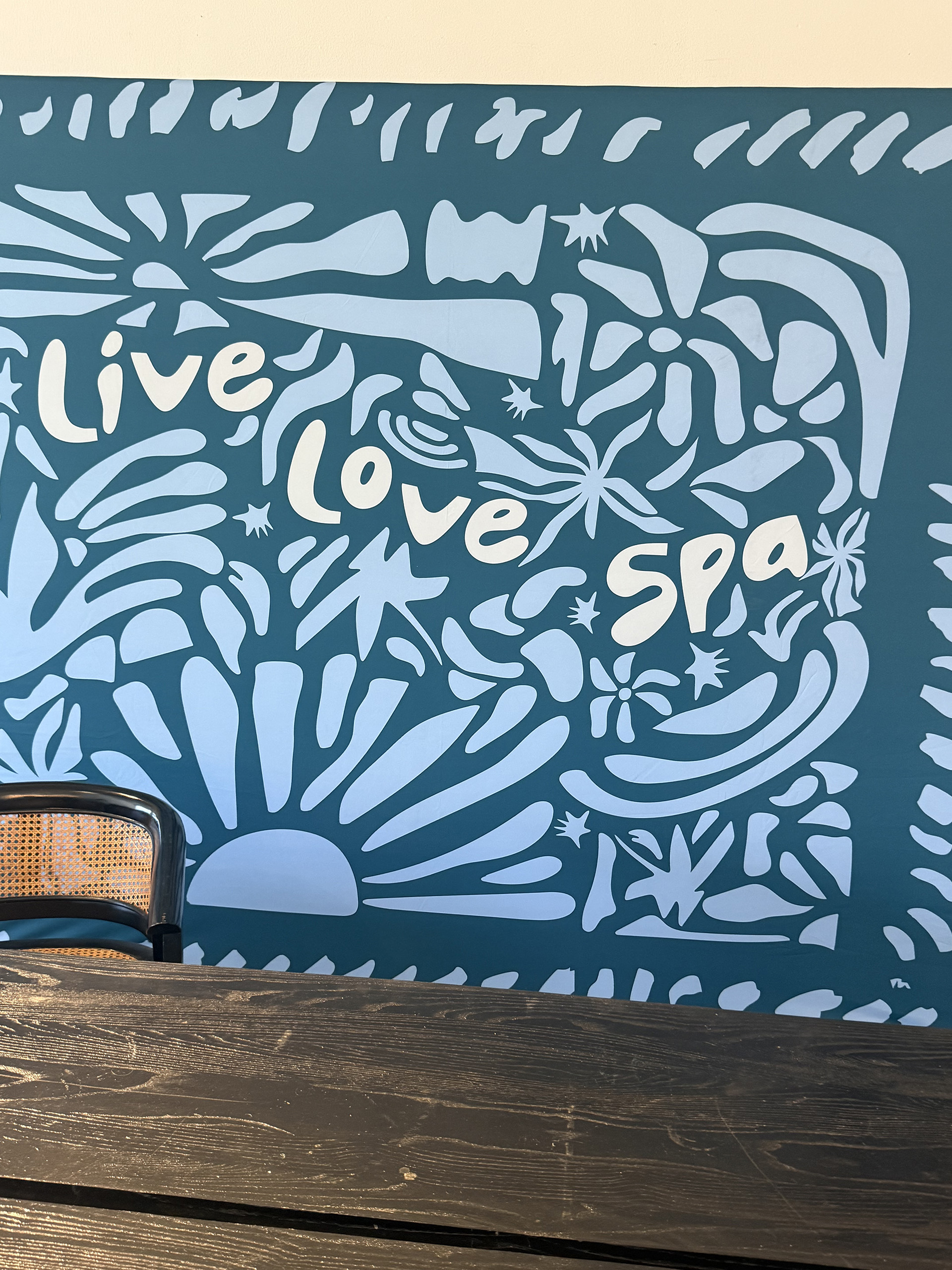 Live Love Spa mural Live Love Spa 2026 wall mural